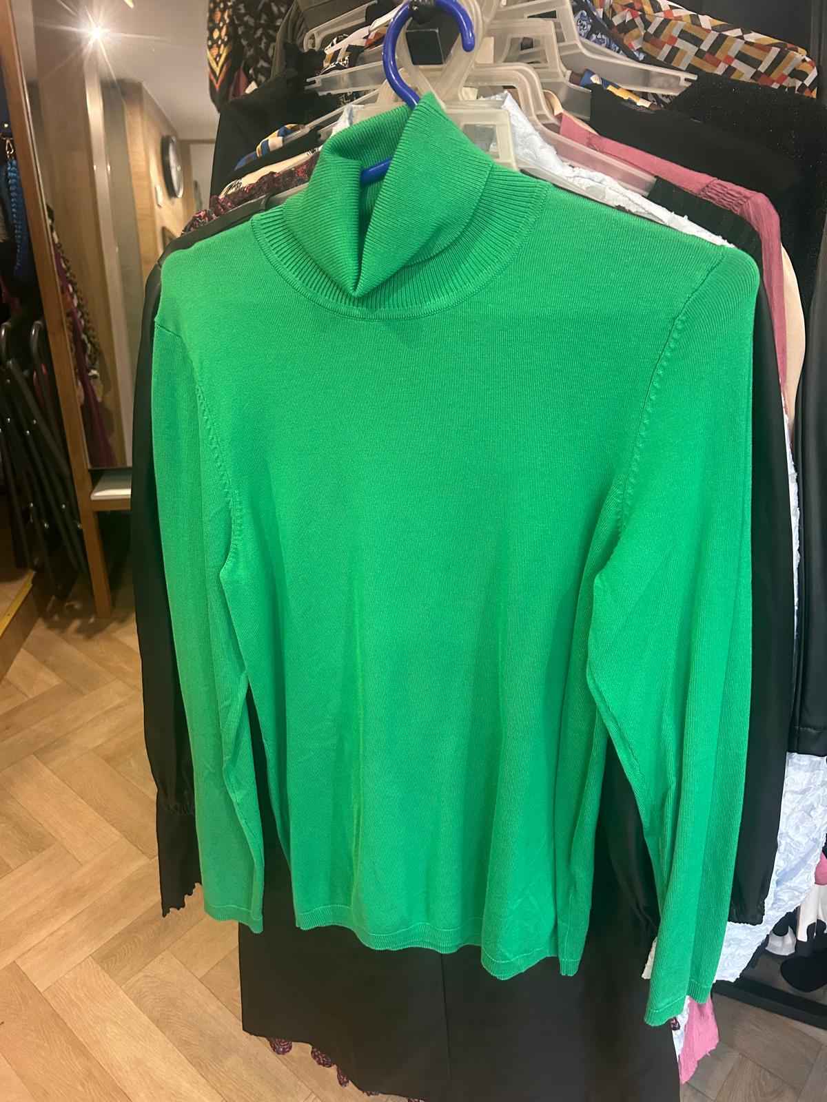 Sweter zielony, golf