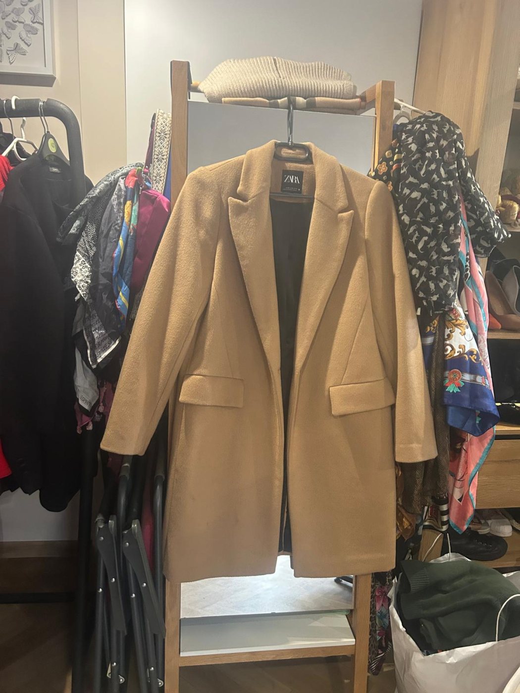Płaszcz camel, Zara